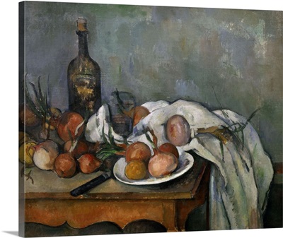 Still Life with Onions, 1896-98, By French painter Paul Cezanne