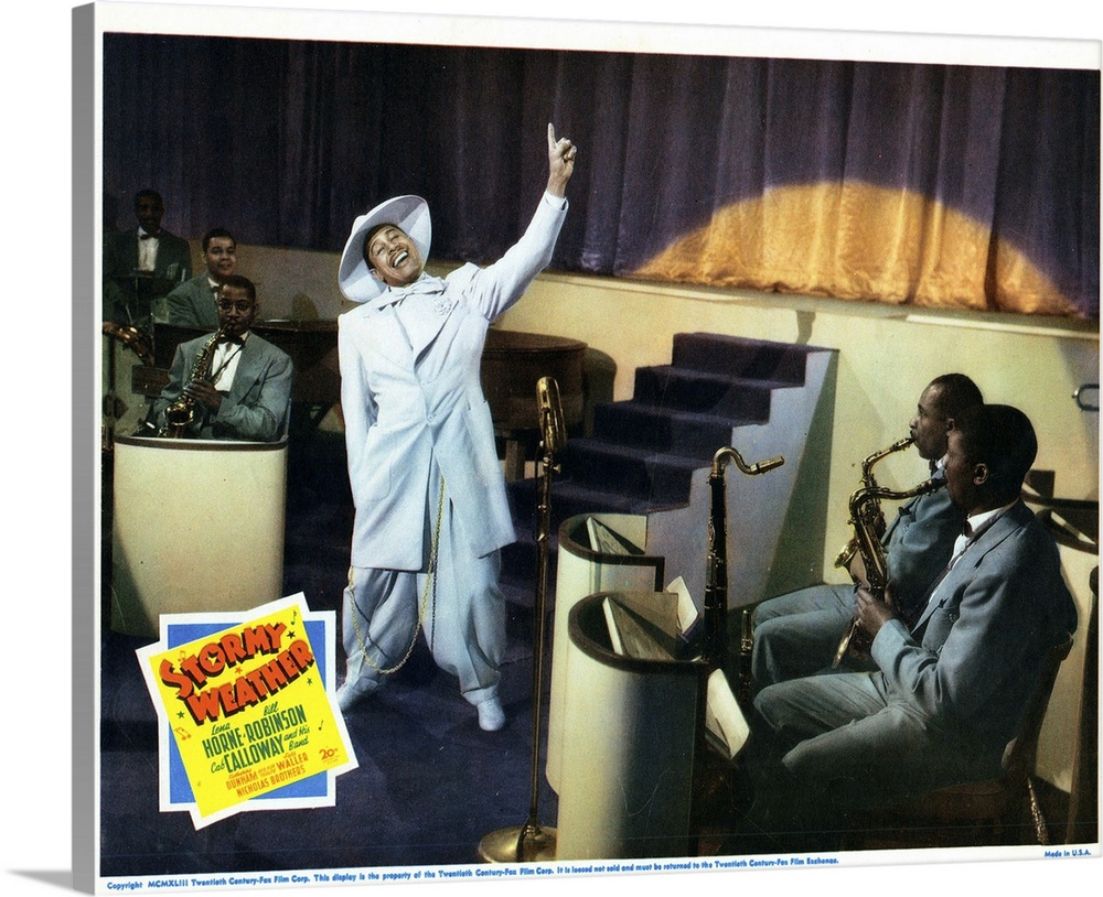 Stormy Weather, US Lobbycard, Cab Calloway (White Suit), 1943.