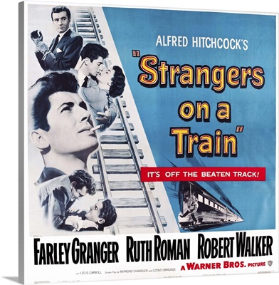 Strangers On A Train - Vintage Movie Poster, 1951