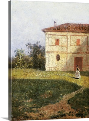 Study or Sketch of a Farmhouse, by Luigi Bertelli, 19th c.