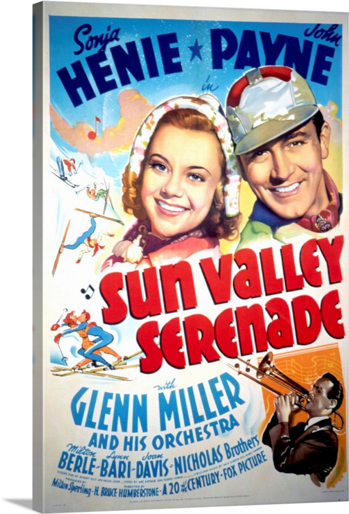 Sun Valley Serenade - Movie Poster Wall Art, Canvas Prints, Framed