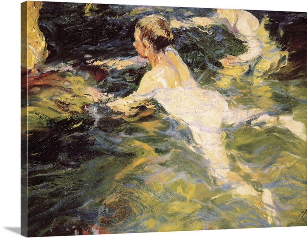 SOROLLAJoaqu..n (1863-1923). SwimmersJavea. 1905. Oil on canvas. SPAIN. Madrid. Sorolla Museum. .. AISA/Everett Collection...
