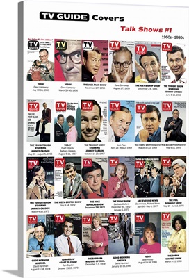 Talk Shows #1 (1950s - 1980s), TV Guide Covers Poster, 2020