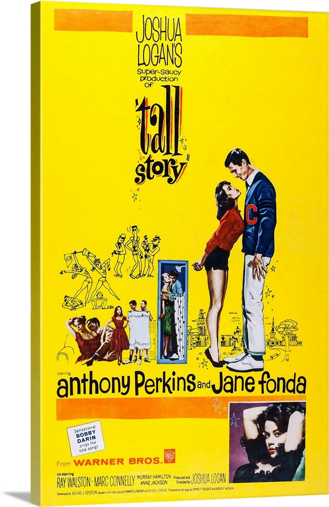 Retro poster artwork for the film Tall Story.
