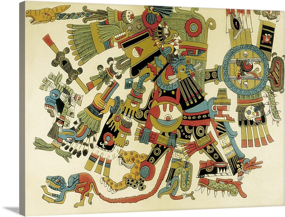 Tezcatlipoca Aztec Lord Of Days War Heaven And Earth Antagonist Of Quetzalcoatl Wall Art Canvas Prints Framed Prints Wall Peels Great Big Canvas