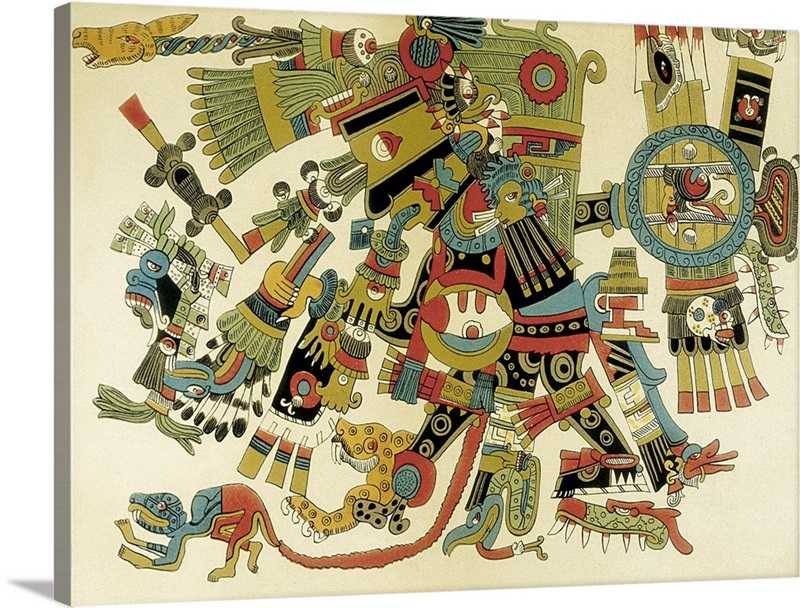 Tezcatlipoca, Aztec Lord of Days, War, Heaven and Earth, antagonist of