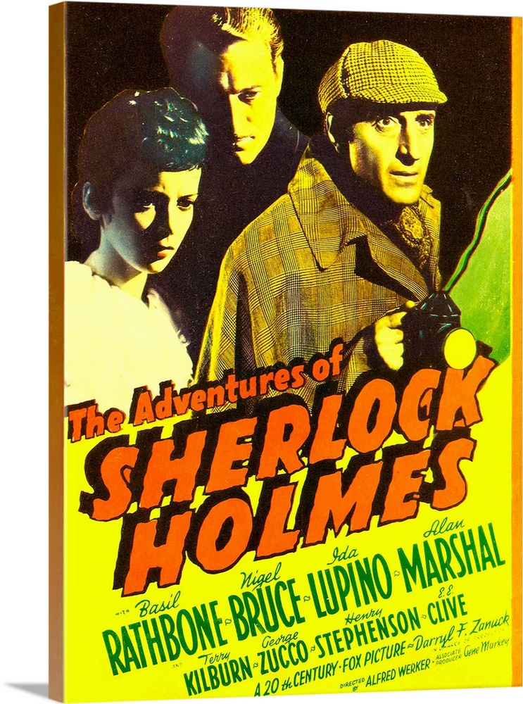 THE ADVENTURES OF SHERLOCK HOLMES, Ida Lupino, Alan Marshal, Basil Rathbone, 1939, TM and copyright ..20th Century Fox Fil...