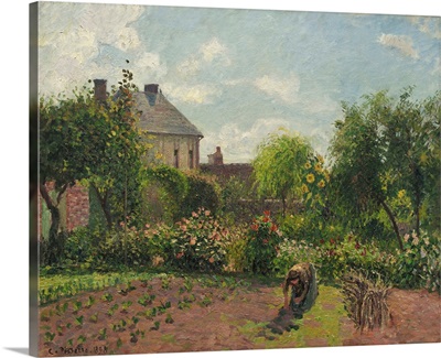 The Artist's Garden at Eragny, by Camille Pissarro, 1898