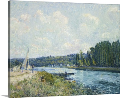 The Banks of the Oise, by Alfred Sisley, 1877-78