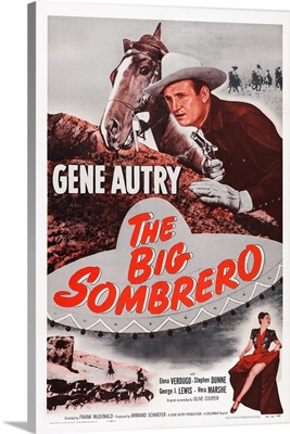 The Big Sombrero, US Poster Art, 1949