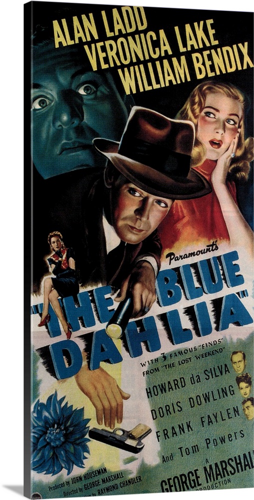 THE BLUE DAHLIA, Alan Ladd, Veronica Lake, 1946