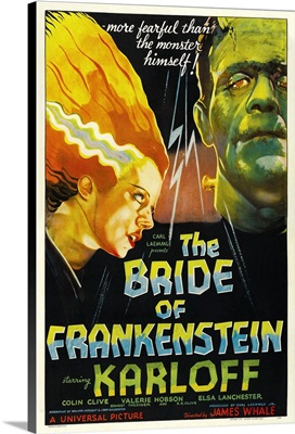 The Bride Of Frankenstein - Vintage Movie Poster