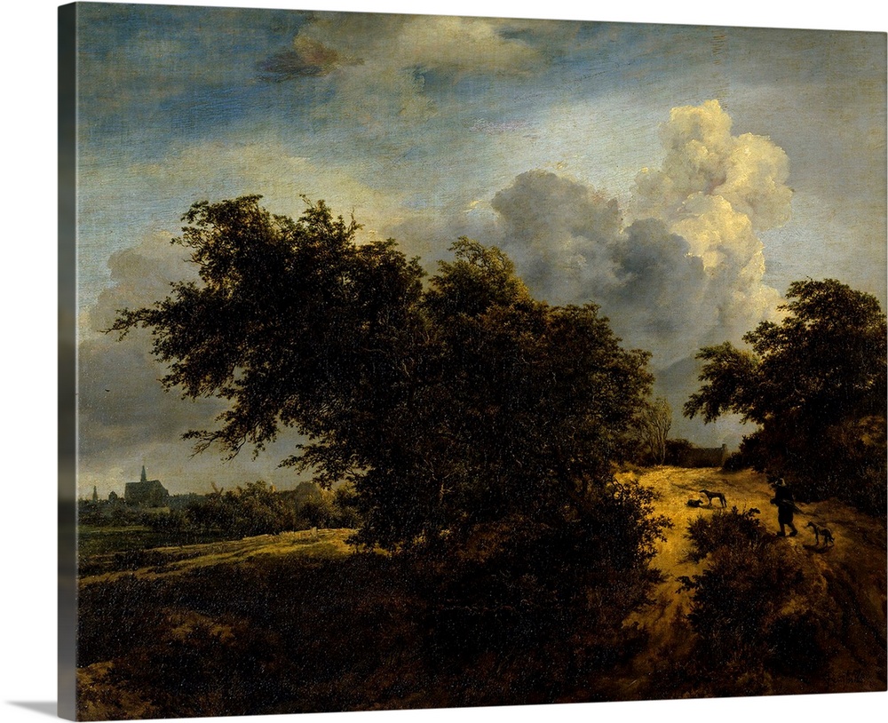 2273 , Jacob Van Ruisdael (1628-1682), Dutch School. The Bush. Oil on canvas