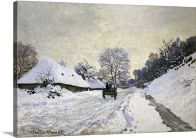 The Cart, or Road under Snow at Honfleur, 1867