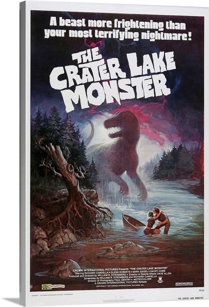 The Crater Lake Monster - Vintage Movie Poster