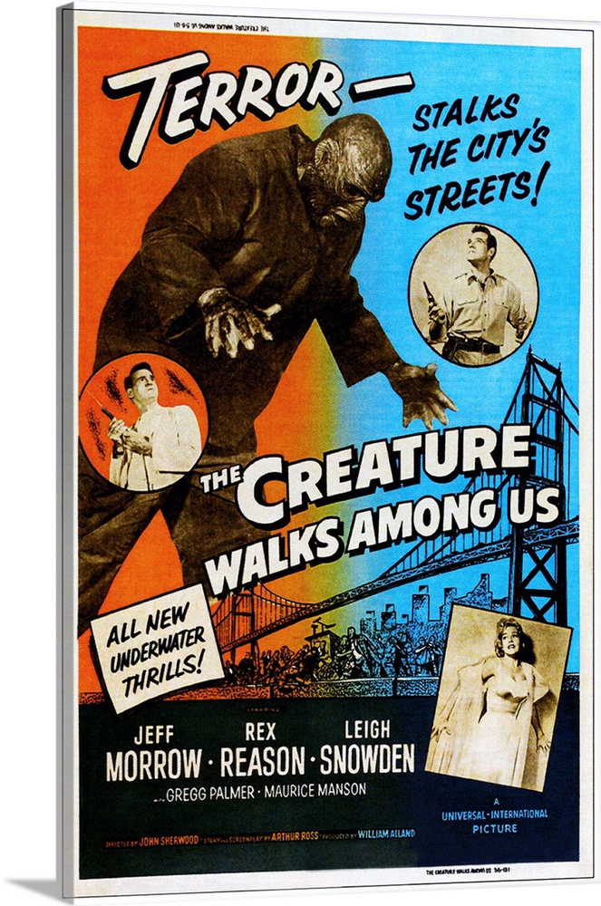 The Creature Walks Among Us, Clockwise From Left: Jeff Morrow, Rex Reason, Leigh Snowden, Center: Don Megowan, 1956.