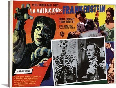 The Curse of Frankenstein  - Vintage Movie Poster (Spanish)