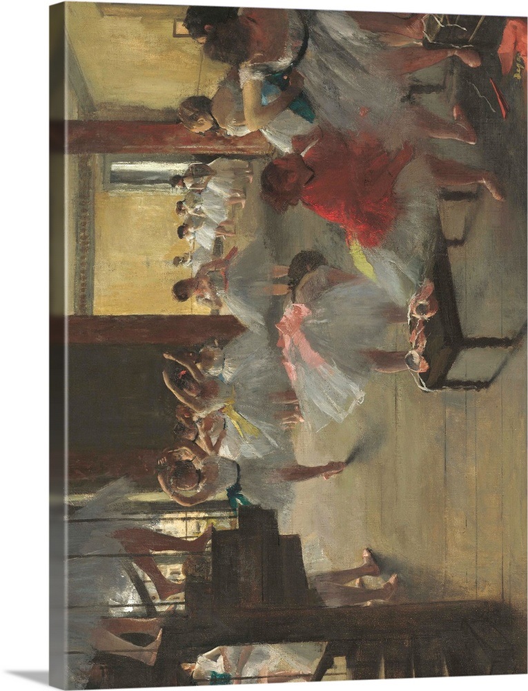 The Dance Class By Edgar Degas 1873 Wall Art Canvas Prints Framed