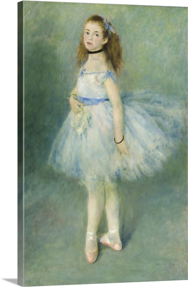 The Dancer, by Auguste Renoir, 1874, French impressionist painting, oil on canvas. Renoir received some good reviews of th...