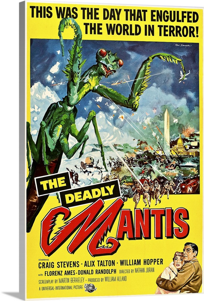 The Deadly Mantis - Vintage Movie Poster