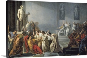 The Death of Julius Caesar by Vincenzo Camuccini Wall Art, Canvas ...