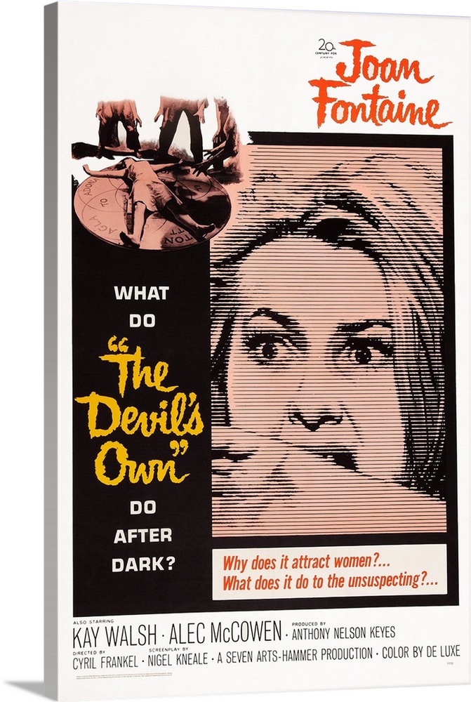 The Devil's Own, (aka The Witches), US Poster Art, Joan Fontaine, 1966.