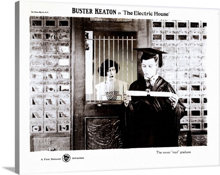 The Electric House Us Lobbycard Buster Keaton 1922 Wall Art Canvas Prints Framed Prints Wall Peels Great Big Canvas