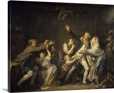The Father's Curse or The Ungrateful Son, 1777, By Jean Baptiste Greuze, Louvre Museum