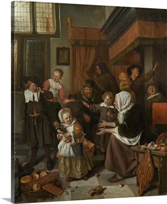 The Feast of St. Nicholas, by Jan Steen, 1665-68