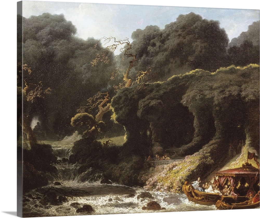 FRAGONARD, Jean Honor.. (1732-1806). The F..te at Rambouillet or The Island of Love. ca. 1770. Rococo. Oil on canvas. PORT...