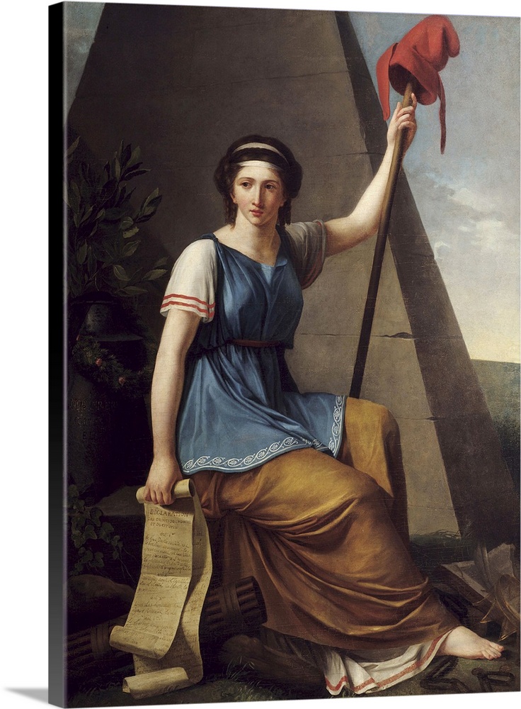 3850, Nanine Vallain, French School. The Freedom. 1794. Oil on canvas, 1.28 x 0.97 m. Paris, musee du Louvre. C3850, Valla...