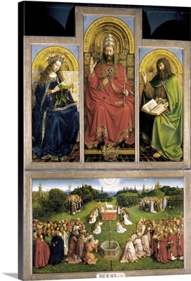 The Ghent Altarpiece or Adoration of the Mystic Lamb. Jan van Eyck
