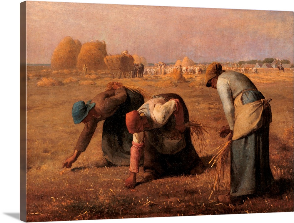 France, Ile de France, Paris, Muse dOrsay. All. Gleaners peasants field corn hay wagon. (109975) Everett Collection\Mondad...