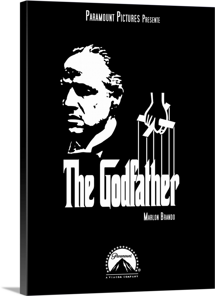 THE GODFATHER, Marlon Brando on poster art, 1972.