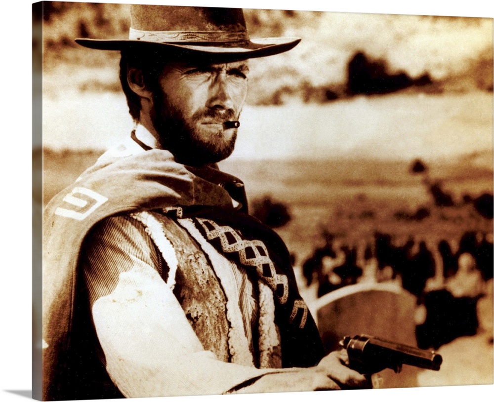 The Good The bad and The Ugly 1966 Clint Eastwood Canvas Wall Art