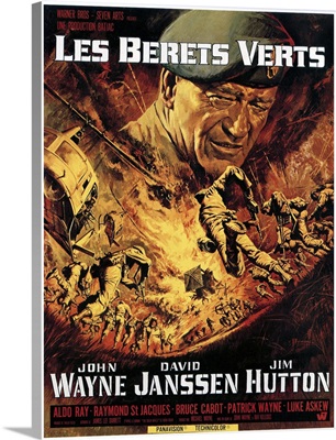 The Green Berets, John Wayne, German Poster Art, 1968