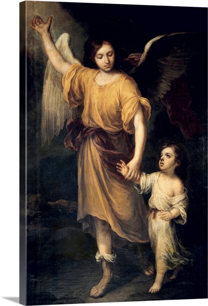 The Guardian Angel Solid-Faced Canvas Print
