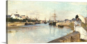 The Harbor at Lorient, by Berthe Morisot, 1869 image thumbnail
