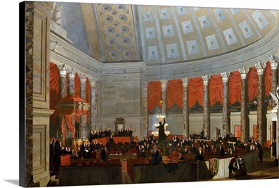 The House of Representatives, by Samuel F. B. Morse, 1822-23