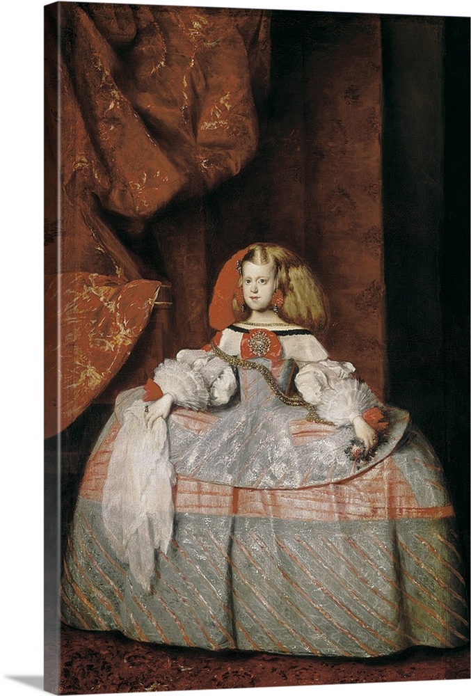 VELAZQUEZ, Diego Rodriguez de Silva (1599-1660). The Infanta Maria Marguerita. 1650. Baroque art. Oil on canvas. SPAIN. Ma...