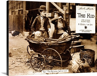 The Kid, Lobbycard, From Left: Charles Chaplin, Edith Wilson, 1921