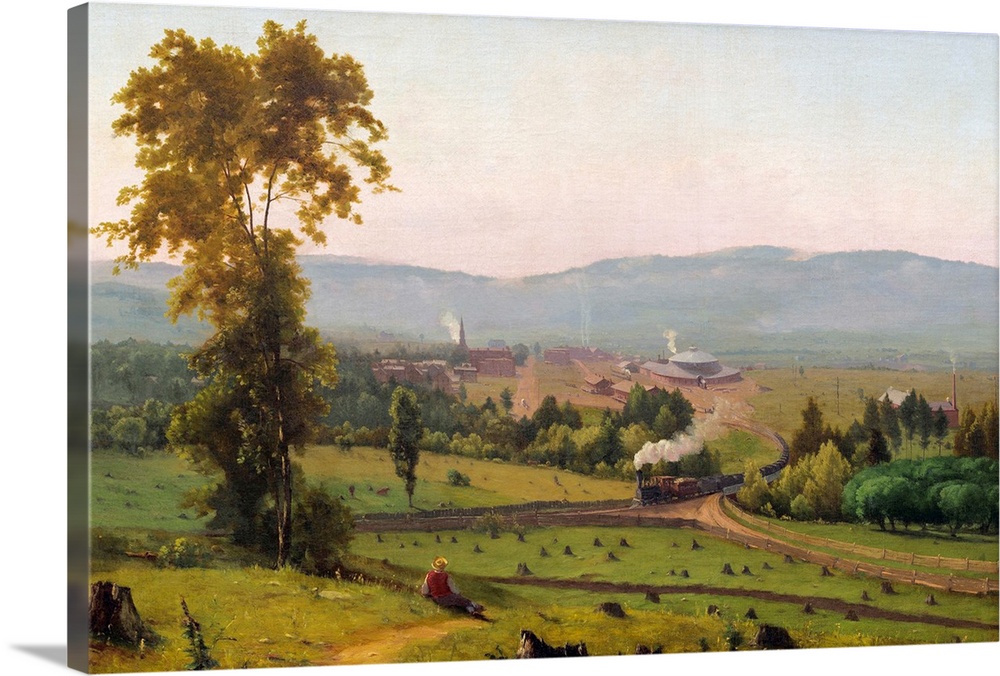 The Lackawanna Valley, by George Inness, 1856, American painting, oil on canvas. This painting was commissioned by the Del...