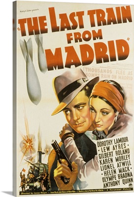 The Last Train from Madrid - Vintage Movie Poster