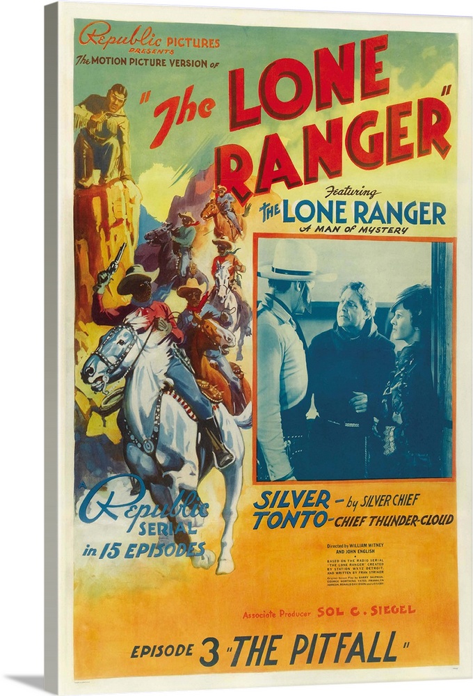 The Lone Ranger - Vintage Movie Poster