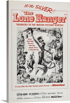 The Lone Ranger - Vintage Movie Poster, 1956