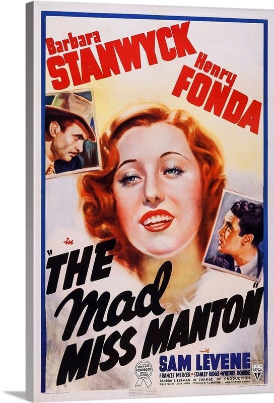 The Mad Miss Manton, Sam Levene, Barbara Stanwyck, Henry Fonda, 1938 ...