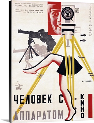 The Man With A Movie Camera, Poster By The Stenberg Brothers, 1929