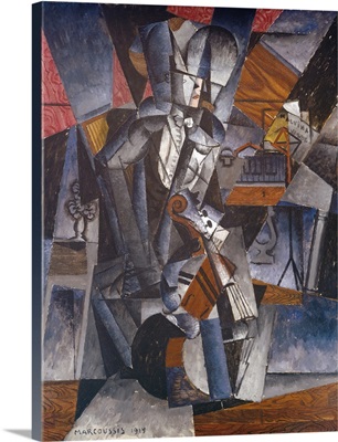 The Musician, by Louis Casimir Ladislas Marcoussis, 1914, French painting