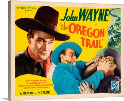 The Oregon Trail, Lobbycard, John Wayne, Harry Harvey, 1936
