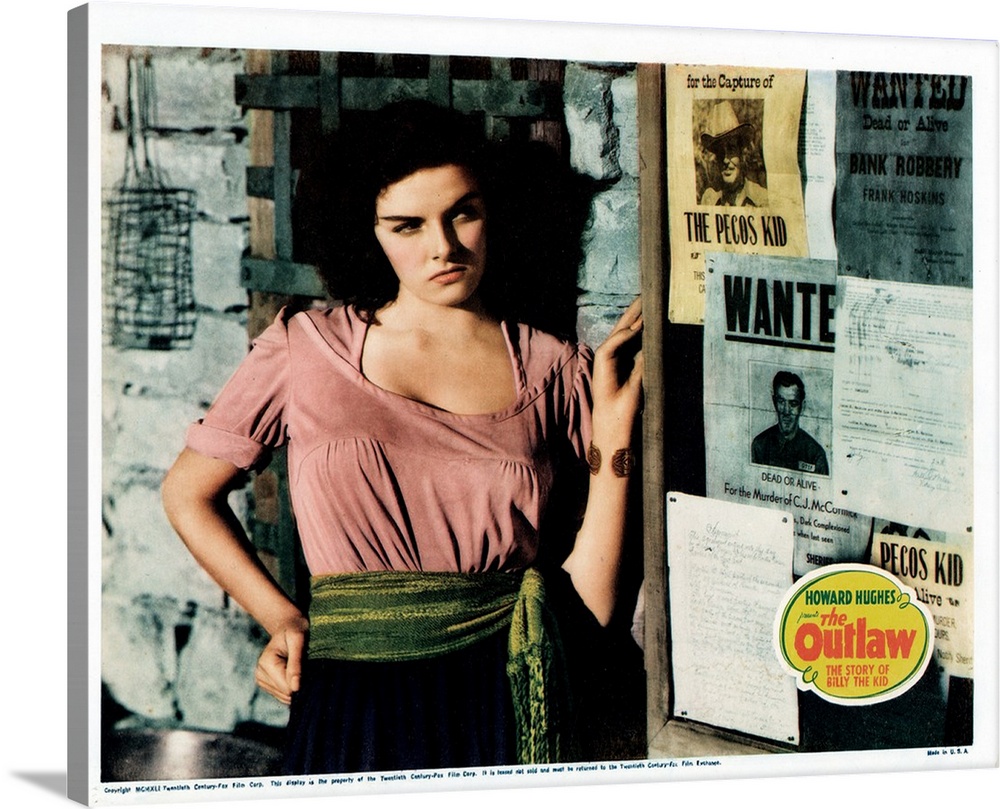 The Outlaw, US Lobbycard, Jane Russell, 1943.